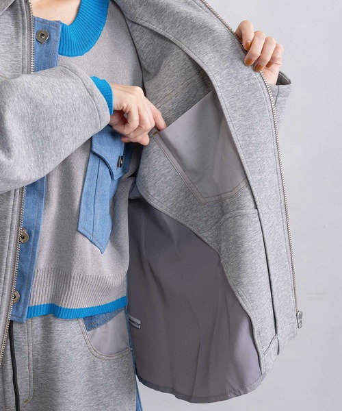 MARECHAL TERRE(マルシャルテル)の「コンビネーションジップブルゾン(ブルゾン・レディース・ブラック/チャコールグレー/グレー/ネイビー・MEDIUM)」の20枚目の写真