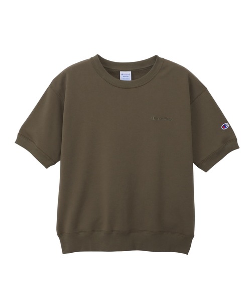 Champion(チャンピオン)の「【Champion/チャンピオン】レディース ショートスリーブクルーネックスウェットシャツ(スウェット・レディース・レッド系その他3/オリーブ/ブラック/ネイビー/アッシュグレー/オフホワイト・LARGE/MEDIUM)」の4枚目の写真