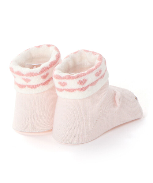 SLAP SLIP BABY（スラップスリップベビー）の「クマウサギ恐竜モチーフソックスベビー(9~12cm)（ベビーシューズ/ベビーソックス・キッズ・ピンク/グリーン/ベージュ・FREE）」の4枚目の写真
