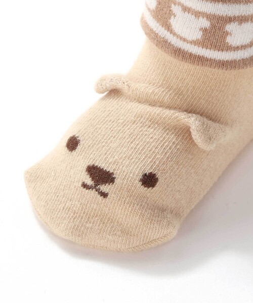 SLAP SLIP BABY（スラップスリップベビー）の「クマウサギ恐竜モチーフソックスベビー(9~12cm)（ベビーシューズ/ベビーソックス・キッズ・ピンク/グリーン/ベージュ・FREE）」の11枚目の写真