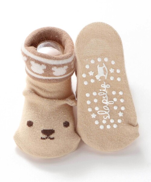 SLAP SLIP BABY（スラップスリップベビー）の「クマウサギ恐竜モチーフソックスベビー(9~12cm)（ベビーシューズ/ベビーソックス・キッズ・ピンク/グリーン/ベージュ・FREE）」の13枚目の写真