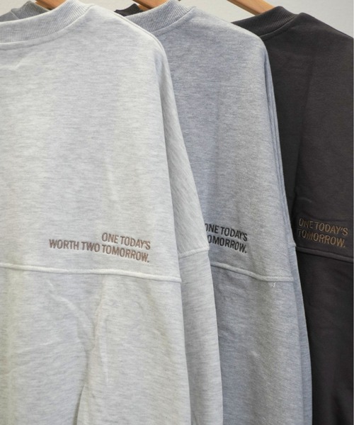 gossara（ゴサラ）の「ドルマンボリューム袖PO（スウェット・レディース・杢グレー/モカ/キナリ・FREE）」の8枚目の写真