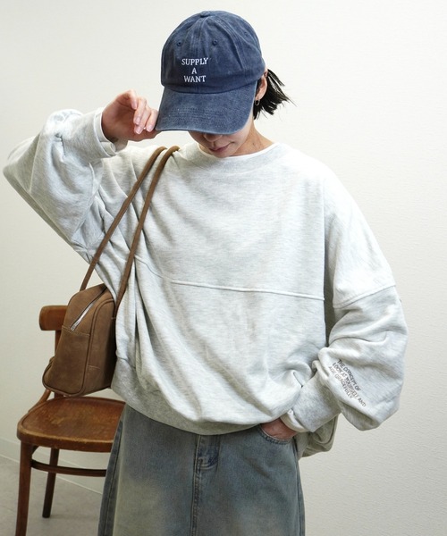 gossara（ゴサラ）の「ドルマンボリューム袖PO（スウェット・レディース・杢グレー/モカ/キナリ・FREE）」の17枚目の写真