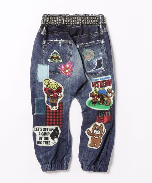 HYSTERIC MINI（ヒステリックミニ）の「CAMP BEAR WITH MINI Like a denim Viscotex パンツ（その他パンツ・キッズ・インディゴブルー・90）」の2枚目の写真