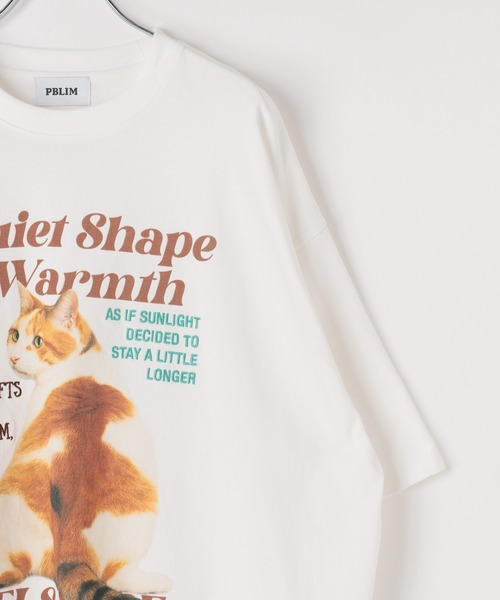 PBLIM（ページボーイリム）の「《UNISEX》レイジーキャットＴシャツ（Tシャツ/カットソー・レディース・オフホワイト/ネイビー・SMALL/MEDIUM）」の18枚目の写真