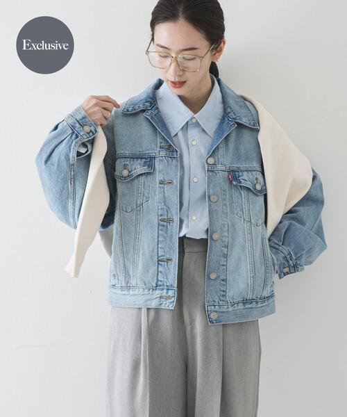 Levi's(リーバイス)の「LEVI’S EXCLUSIVE 90S TRUCKER(デニムジャケット・レディース・ライトインディゴブルー・X-SMALL)」の1枚目の写真