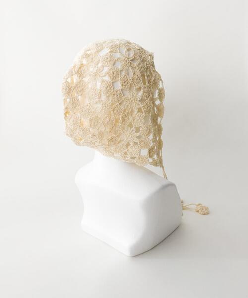 WEGO（ウィゴー）の「WEGO/クロシェボンネット（ハット・レディース・オフホワイト・FREE）」の4枚目の写真