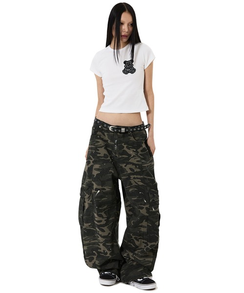 OY（オーワイ）の「『OY/オーワイ』PAINTED CARGO PANTS/ペインテッドカーゴパンツ（カーゴパンツ・メンズ・カモフラージュ・L/M/S）」の5枚目の写真