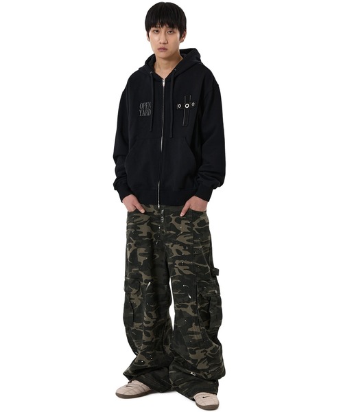 OY（オーワイ）の「『OY/オーワイ』PAINTED CARGO PANTS/ペインテッドカーゴパンツ（カーゴパンツ・メンズ・カモフラージュ・L/M/S）」の6枚目の写真