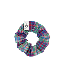 NFF（エヌエフエフ）の「plaid scrunchie mini-green（シュシュ）」