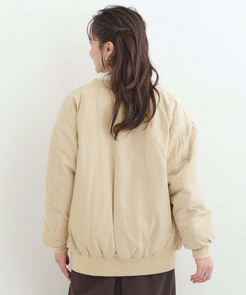 SHOO・LA・RUE（シューラルー）の「【S-LL】BIGシルエット MA－1ブルゾン（ブルゾン・レディース・カーキ/ブラック/ベージュ・03/04/01/02）」の22枚目の写真