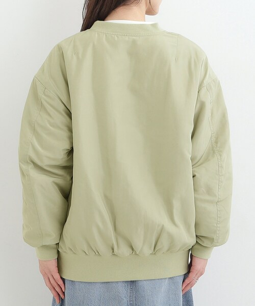 SHOO・LA・RUE（シューラルー）の「【S-LL】BIGシルエット MA－1ブルゾン（ブルゾン・レディース・カーキ/ブラック/ベージュ・03/04/01/02）」の11枚目の写真