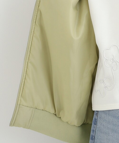 SHOO・LA・RUE（シューラルー）の「【S-LL】BIGシルエット MA－1ブルゾン（ブルゾン・レディース・カーキ/ブラック/ベージュ・03/04/01/02）」の19枚目の写真