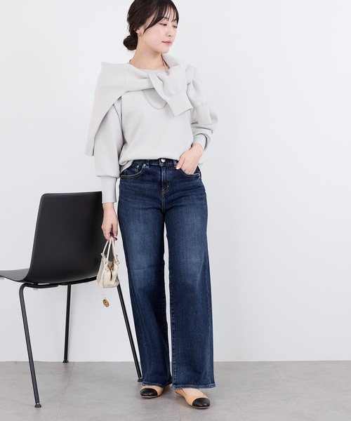 RED CARD TOKYO(レッドカード)の「【RED CARD TOKYO】35th Anniversary Wide Straight-ワイドストレートデニム(デニムパンツ・レディース・ダークネイビー・23/24)」の7枚目の写真