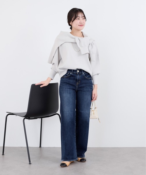 RED CARD TOKYO(レッドカード)の「【RED CARD TOKYO】35th Anniversary Wide Straight-ワイドストレートデニム(デニムパンツ・レディース・ダークネイビー・23/24)」の8枚目の写真