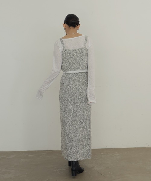 hellam（へラム）の「MIXヤーンスラブニットタイトスカート（スカート・レディース・ホワイト系/ベージュ/ブラック・FREE）」の17枚目の写真