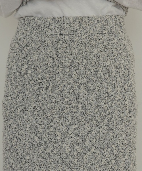 hellam（へラム）の「MIXヤーンスラブニットタイトスカート（スカート・レディース・ホワイト系/ベージュ/ブラック・FREE）」の20枚目の写真