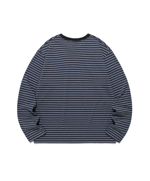NICE GHOST CLUB(ナイスゴーストクラブ)の「STRIPE 3STAR LS TEE_CHARCOAL(NG2GSUT562A)(Tシャツ/カットソー・レディース・チャコール・SMALL/MEDIUM/LARGE)」の5枚目の写真