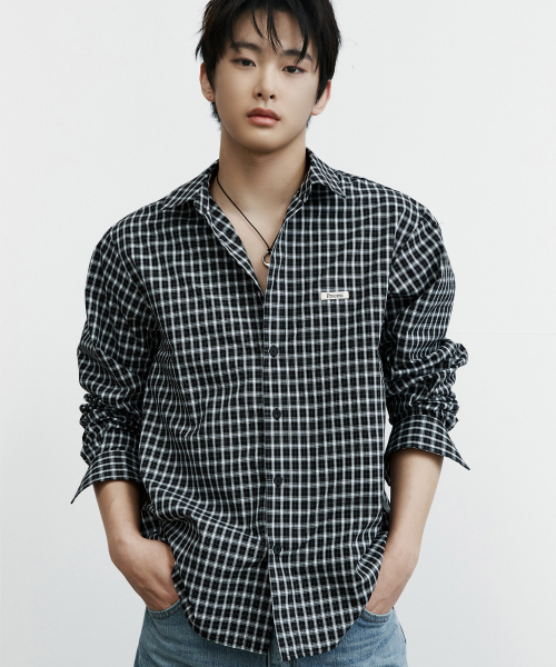 PROCESS(プロセス)の「Tatan Check Shirt - Black(シャツ/ブラウス・メンズ・その他・FREE)」の1枚目の写真