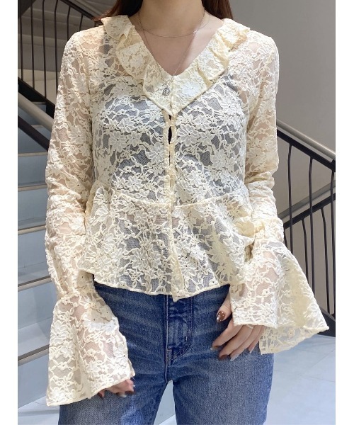 FRILL LACE ブラウス（シャツ/ブラウス）｜MOUSSY（マウジー）の
