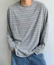 オーバーサイズリラックスボーダーカットソー