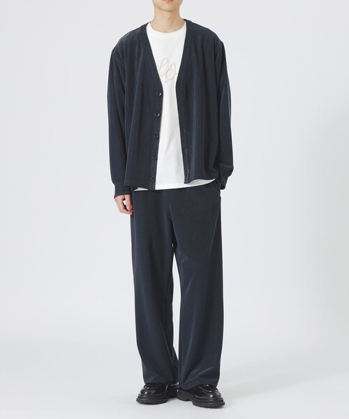 LOVELESS(ラブレス)の「コードピケイージーワイドパンツ(その他パンツ・メンズ・ライトグレー/ネイビー・L/M/S)」の4枚目の写真