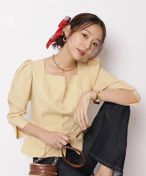 JUSGLITTY（ジャスグリッティー）の「リボンビスチェ（シャツ/ブラウス