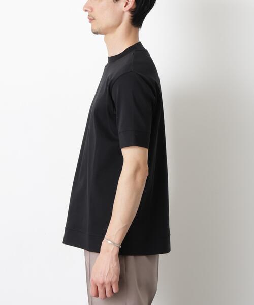 NANO universe(ナノユニバース)の「「FORMAL JERSEY」モックネックカットソー半袖(Tシャツ/カットソー・メンズ・ホワイト/ブラック/グリーン系その他4・S/L/M)」の11枚目の写真