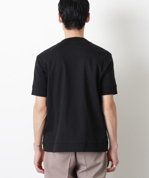 NANO universe(ナノユニバース)の「「FORMAL JERSEY」モックネックカットソー半袖(Tシャツ/カットソー・メンズ・ホワイト/ブラック/グリーン系その他4・S/L/M)」の12枚目の写真