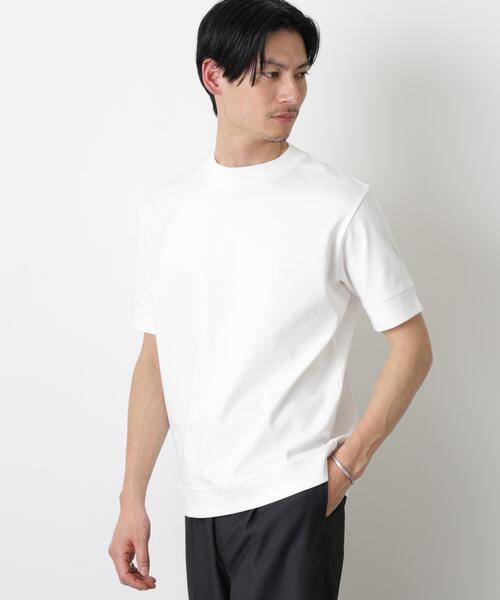 NANO universe(ナノユニバース)の「「FORMAL JERSEY」モックネックカットソー半袖(Tシャツ/カットソー・メンズ・ホワイト/ブラック/グリーン系その他4・S/L/M)」の17枚目の写真