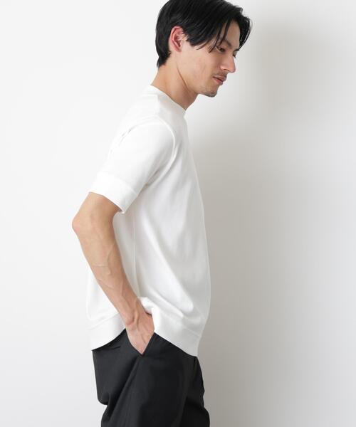 NANO universe(ナノユニバース)の「「FORMAL JERSEY」モックネックカットソー半袖(Tシャツ/カットソー・メンズ・ホワイト/ブラック/グリーン系その他4・S/L/M)」の18枚目の写真