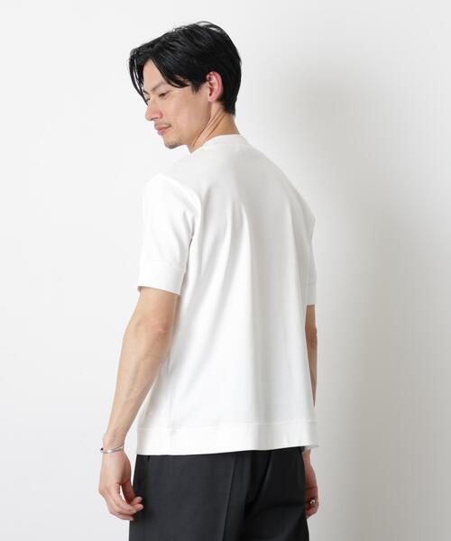 NANO universe(ナノユニバース)の「「FORMAL JERSEY」モックネックカットソー半袖(Tシャツ/カットソー・メンズ・ホワイト/ブラック/グリーン系その他4・S/L/M)」の19枚目の写真