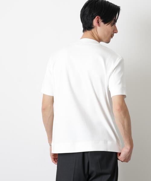 NANO universe(ナノユニバース)の「「FORMAL JERSEY」モックネックカットソー半袖(Tシャツ/カットソー・メンズ・ホワイト/ブラック/グリーン系その他4・S/L/M)」の20枚目の写真