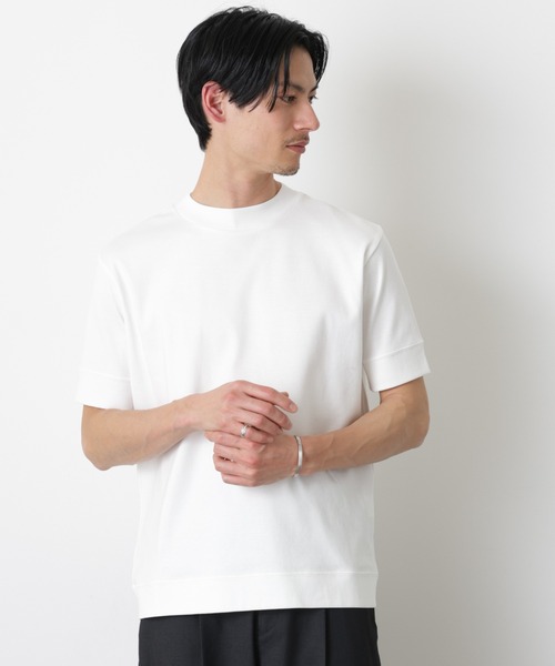 FORMAL JERSEY」モックネックカットソー半袖（Tシャツ/カットソー