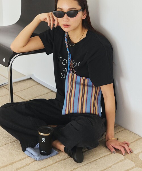 DULTON(ダルトン)の「DULTON/ダルトン HAMMOCK SACOCHE ハンモック ストライプ サコッシュバッグ(ショルダーバッグ・レディース・レッド/グリーン/イエロー/ダークグリーン/サックスブルー/オリーブ・ONE SIZE)」の8枚目の写真