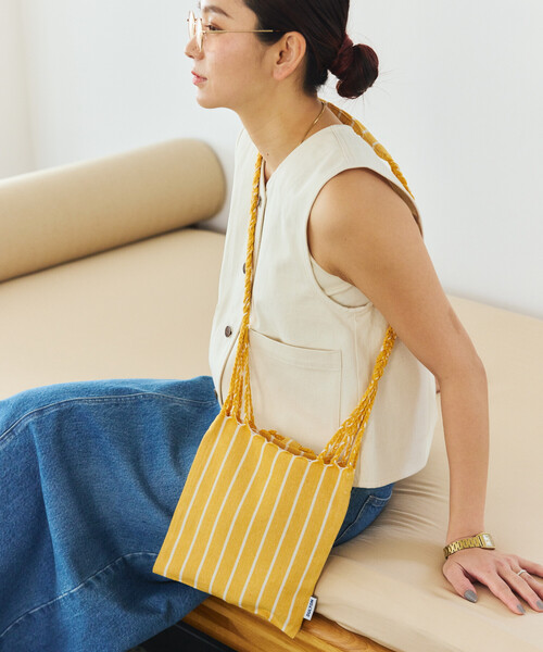 DULTON(ダルトン)の「DULTON/ダルトン HAMMOCK SACOCHE ハンモック ストライプ サコッシュバッグ(ショルダーバッグ・メンズ・レッド/グリーン/イエロー/ダークグリーン/サックスブルー/オリーブ・ONE SIZE)」の18枚目の写真