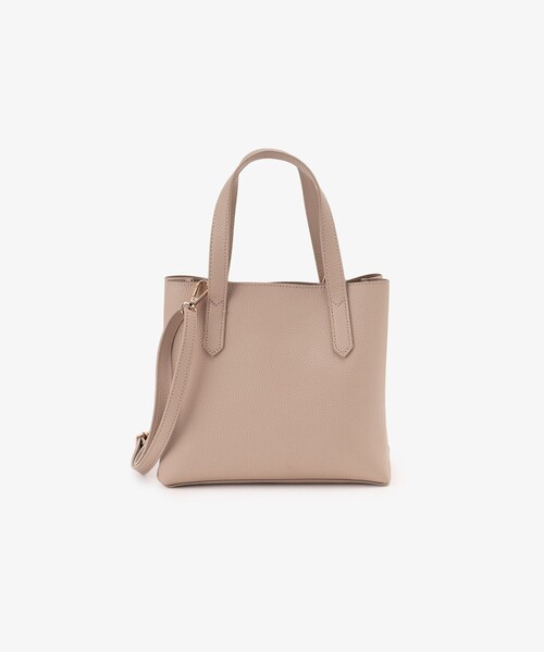 Afternoon Tea（アフタヌーンティー）の「三層合皮ショルダーバッグ（ショルダーバッグ・レディース・ベージュ/ブラック・ONE SIZE）」の2枚目の写真