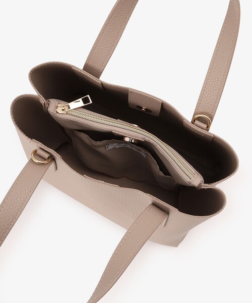 Afternoon Tea（アフタヌーンティー）の「三層合皮ショルダーバッグ（ショルダーバッグ・レディース・ベージュ/ブラック・ONE SIZE）」の11枚目の写真