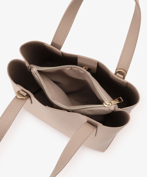 Afternoon Tea（アフタヌーンティー）の「三層合皮ショルダーバッグ（ショルダーバッグ・レディース・ベージュ/ブラック・ONE SIZE）」の12枚目の写真