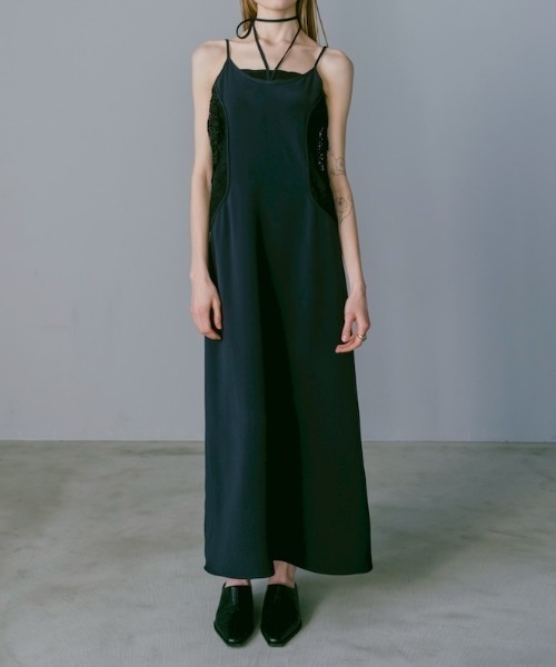 Lace Inset Camisole Dress/レースインセットキャミソールドレス