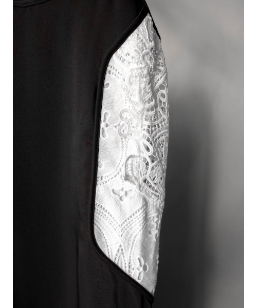 sahara（サハラ）の「Lace Inset Camisole Dress/レースインセットキャミソールドレス（ワンピース・レディース・ネイビー/ブラック・FREE）」の13枚目の写真