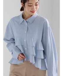 Te chichi | ティアードフリルクロップトシャツ(シャツ/ブラウス)