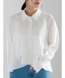 Te chichi（テチチ）の「ティアードフリルクロップトシャツ（シャツ/ブラウス）」