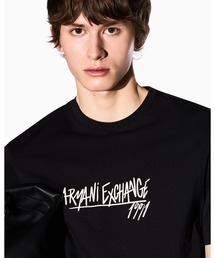ARMANI EXCHANGE | 【A|X アルマーニ エクスチェンジ】ハンドライティングロゴ 半袖クルーネックTシャツ/SLIM(Tシャツ/カットソー)