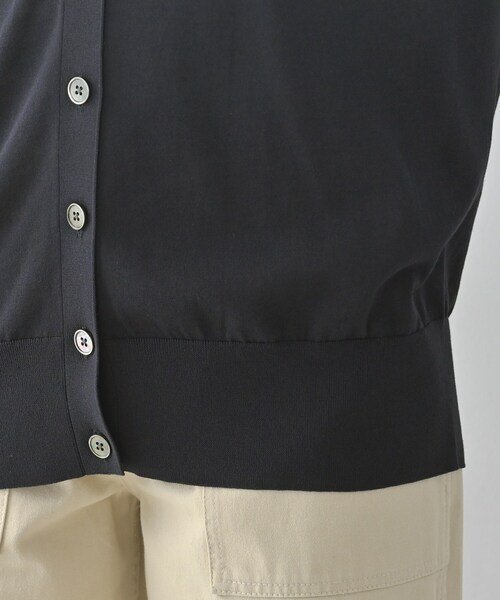 UNTITLED（アンタイトル）の「◆シアーVネックカーディガン（カーディガン/ボレロ・レディース・ネイビー/ナチュラル・04/02/00/48/44）」の17枚目の写真