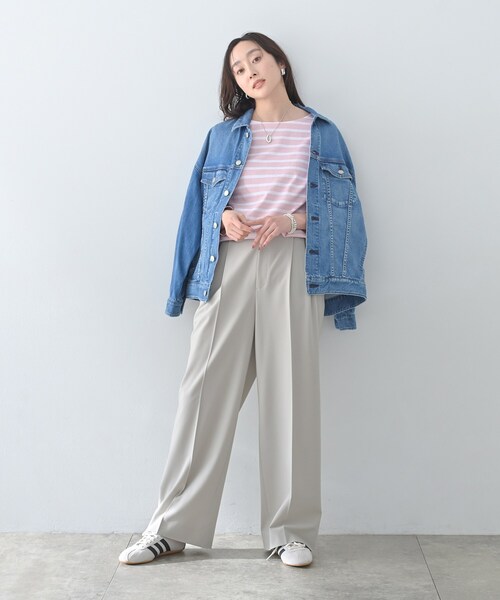 Le Minor(ルミノア)の「【Le minor】ボーダーカットソー(Tシャツ/カットソー・レディース・ピンク系7/ブラウン系その他3・02)」の6枚目の写真