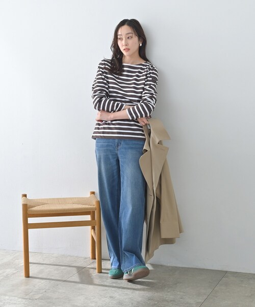 Le Minor(ルミノア)の「【Le minor】ボーダーカットソー(Tシャツ/カットソー・レディース・ピンク系7/ブラウン系その他3・02)」の10枚目の写真