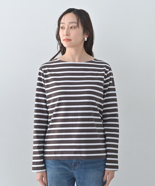 Le Minor(ルミノア)の「【Le minor】ボーダーカットソー(Tシャツ/カットソー・レディース・ピンク系7/ブラウン系その他3・02)」の12枚目の写真