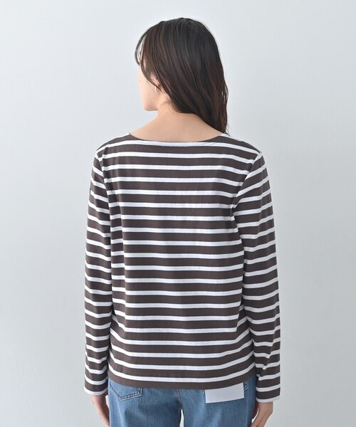 Le Minor(ルミノア)の「【Le minor】ボーダーカットソー(Tシャツ/カットソー・レディース・ピンク系7/ブラウン系その他3・02)」の13枚目の写真