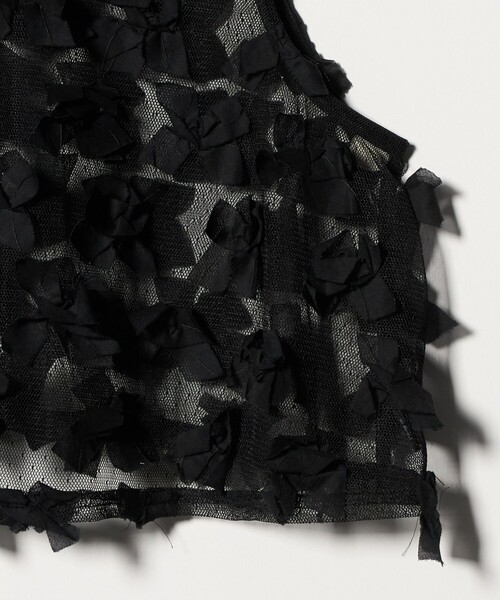 AEWEN MATOPH(イウエン マトフ)の「<AEWEN MATOPH>ドットチュールリボンノースリーブ(シャツ/ブラウス・レディース・ブラック/ホワイト・FREE)」の16枚目の写真